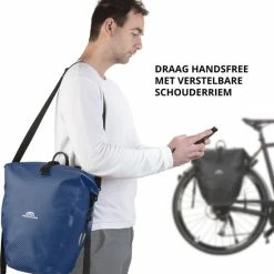 Gloednieuw 😉 Dutch Mountains Enkele Fietstas | Sterke En 100% Waterdichte Fietstas En Schoudertas In 1 | 24 Liter | Blauw ❤️ 24 Gloednieuw 😉 Dutch Mountains Enkele Fietstas | Sterke En 100% Waterdichte Fietstas En Schoudertas In 1 | 24 Liter | Blauw ❤️ -MGO Leisure Wear winkel 550x614 4