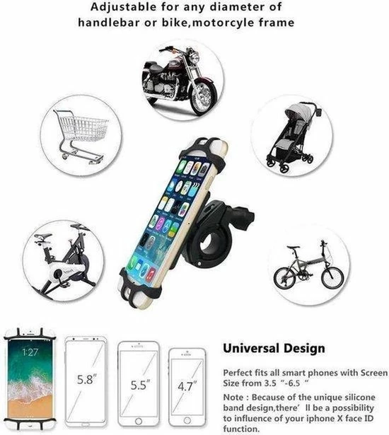 Beste Pirce 😀 Opline Telefoonhouder Fiets B2 | Stevige Fietshouder Telefoon | Schokbestenndige Telefoon Houder Voor Smartphones Scooter | Geschikt Voor: IPhone 7 / 8 / SE 2020| Fietshouder | FIets Telefoon Houder | Steun | Houder Fiets Telefoon | Fietstas 😍 6 Beste Pirce 😀 Opline Telefoonhouder Fiets B2 | Stevige Fietshouder Telefoon | Schokbestenndige Telefoon Houder Voor Smartphones Scooter | Geschikt Voor: IPhone 7 / 8 / SE 2020| Fietshouder | FIets Telefoon Houder | Steun | Houder Fiets Telefoon | Fietstas 😍 - Afbeelding 4