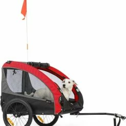 Beste deal ⭐ Klarfit Husky Race Hondenfietskar 282 Liter - 75 X 85 X 137 Cm (BxHxD) - Past Bij Alle Fietsen Met 26-28" - Belastbaarheid Van 40 Kg ⌛