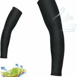 Promo 😍 Merkloos Sport Compressie Arm Sleeve (Set Van 2 Stuks) - Zwart - Maat L ✔️ -MGO Leisure Wear winkel 550x632