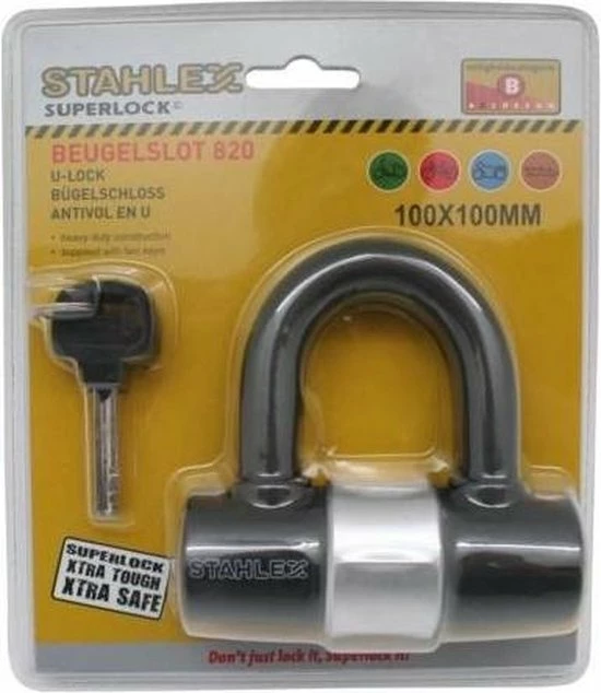 Begroting β¨ Stahlex Compact Beugelslot 100 X 100 Mm - Zwart - Inclusief 2 Sleutels π 3 Begroting β¨ Stahlex Compact Beugelslot 100 X 100 Mm - Zwart - Inclusief 2 Sleutels π