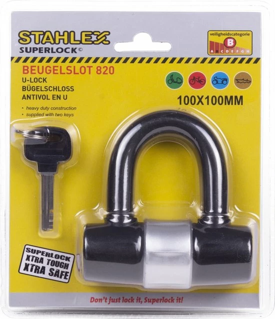 Begroting β¨ Stahlex Compact Beugelslot 100 X 100 Mm - Zwart - Inclusief 2 Sleutels π 4 Begroting β¨ Stahlex Compact Beugelslot 100 X 100 Mm - Zwart - Inclusief 2 Sleutels π - Afbeelding 2