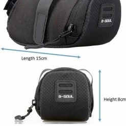 Promo 😀 Nixnix B-Soul - Zadeltas Voor MTB Fiets - Grijs - Fietstas - Fiets Zadeltas - Opberging Zadel - Voor Wielrennen , Mountainbike , Racefiets , Omafiets , Opafiets En Andere Fietsen - Regenbestendig - Waterbestendig - Fietszadeltas 🧨 -MGO Leisure Wear winkel 550x652 3