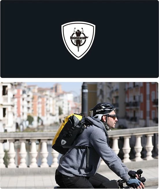 Top 10 🎉 RHINOWALK Fietstas - Rugzak - Rolltop - Schoudertas - Schooltas - Geel - Volledig Waterdicht 27L 😉 12 Top 10 🎉 RHINOWALK Fietstas - Rugzak - Rolltop - Schoudertas - Schooltas - Geel - Volledig Waterdicht 27L 😉 - Afbeelding 10