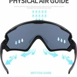 Nieuw 🎉 Garpex? Garpex Fietsbril - Sportbril - Polaroid Zonnebril - Zonnebril - Racefiets - Mountainbike - Motor - Wit Frame Rode Lens 👍 -MGO Leisure Wear winkel 550x655 3