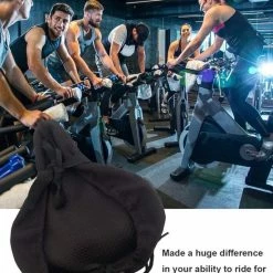 Flash-uitverkoop 😍 Merkloos Traagschuim Fietszadelhoes Breed Zacht Gel Fietszadelkussen Comfortabele Oefening Groot Fietszadeldek Voor Dames Heren, Past Op Cruiser En Stationaire Fietsen, Spinnen, Indoor Buiten Goed Kwaliteit Fietszadelhoes Zwart Memory Foam - 260x235mm 🎁 -MGO Leisure Wear winkel 550x687 1