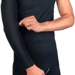 Promo 😍 Merkloos Sport Compressie Arm Sleeve (Set Van 2 Stuks) - Zwart - Maat L ✔️ -MGO Leisure Wear winkel 550x691 1