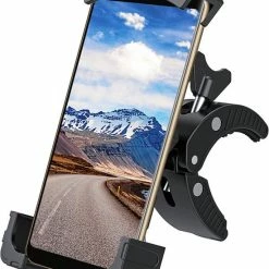 Aanbiedingen 😀 Opline Fiets Houder Stuur - LB-565 Universele Motor Telefoonhouder, 360 Rotatie Voor IPhone 13 / 12 / 11 Pro Mini/Max/XS/XR, Samsung S21/S20/A52, Oppo, 4.7-6.8 Inch Smartphones ⭐