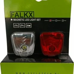 Aanbiedingen 🛒 Falkx Magnetische Verlichtingsset LED Voorlicht En Achterlicht - Nooit Meer Batterijen Nodig 🧨