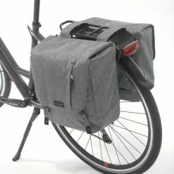 Nieuw 💯 New Looxs Nova MIK Afneembare Dubbele Fietstas - 32 Liter – Grijs 👏 -MGO Leisure Wear winkel 550x702