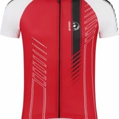 Korting 🔥 Onda Minho Printed SS Wielrenshirt Fietsshirt - Maat L - Mannen - Rood - Zwart - Wit 💯