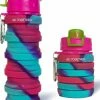 Groothandel ✨ All Together Drinkfles - Opvouwbare Bidon - 500ml - Silicone - Donker Roze Blauw 🛒 -MGO Leisure Wear winkel 550x707 1