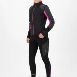 Beste deal 🎁 Rogelli Glory - Fietsbroek - Bibtight - Zwart/Grijs/Roze - Dames - Maat XL 🛒 -MGO Leisure Wear winkel 550x734 3