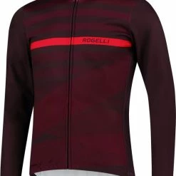 Goedkoopste ⭐ Rogelli Stripe Winterjack - Fietsjack Heren - Bordeaux/Paars/Rood - Maat L 👍