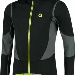Promo 👏 Rogelli Brave Winterjack - Fietsjack - Zwart/Grijs/Fluor - Heren - Maat 3XL 🥰