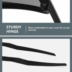 Nieuw 🎉 Garpex? Garpex Fietsbril - Sportbril - Polaroid Zonnebril - Zonnebril - Racefiets - Mountainbike - Motor - Wit Frame Rode Lens 👍 -MGO Leisure Wear winkel 550x777 2