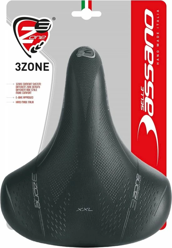 Promo 😍 Zadel Selle Bassano Volare BigCity XXL Elastomeer - Zwart 🤩 10 Promo 😍 Zadel Selle Bassano Volare BigCity XXL Elastomeer - Zwart 🤩 - Afbeelding 8