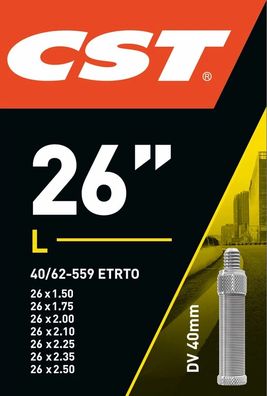 Goedkoop 🥰 Cst Binnenband 26 X 1.50-2.50 (40/62-559) Dv 40 Mm ✨ 7 Goedkoop 🥰 Cst Binnenband 26 X 1.50-2.50 (40/62-559) Dv 40 Mm ✨ - Afbeelding 5