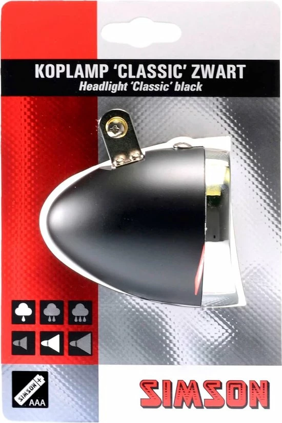 Korting π₯ Simson Voorlicht Classic Led Batterij Zwart π 5 Korting π₯ Simson Voorlicht Classic Led Batterij Zwart π - Afbeelding 3