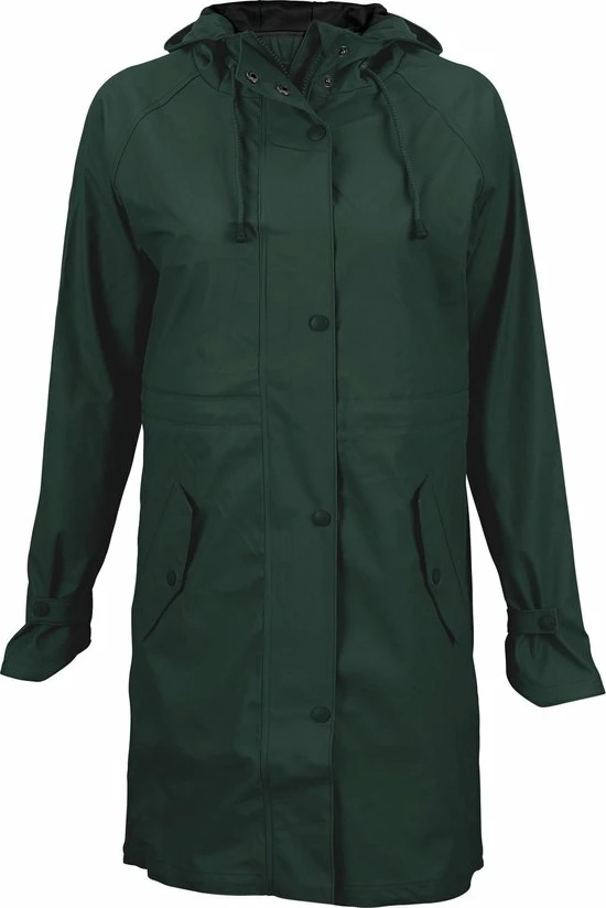 Nieuw 🔔 Ralka Regenjas Dames - Mizzle - Donkergroen - Maat 38 🤩 3 Nieuw 🔔 Ralka Regenjas Dames - Mizzle - Donkergroen - Maat 38 🤩