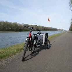 Promo ⭐ Flamingo Hondenfietskar - Remco - Grijs / Zwart - Speciaal Voor De Elektrische Fiets / E-Bike - 80x57x64cm ✔️ -MGO Leisure Wear winkel 550x825 20