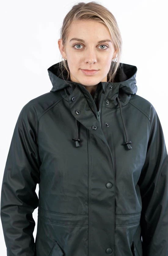 Nieuw 🔔 Ralka Regenjas Dames - Mizzle - Donkergroen - Maat 38 🤩 7 Nieuw 🔔 Ralka Regenjas Dames - Mizzle - Donkergroen - Maat 38 🤩 - Afbeelding 5